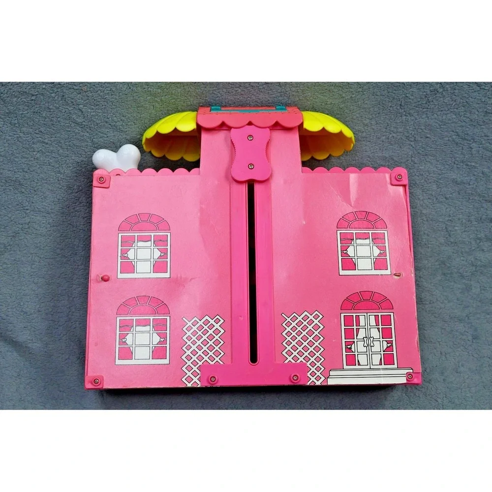 Vintage 1994 Hasbro Littlest Pet Shop Puppyville Hotel Pink‎ Playset House Case